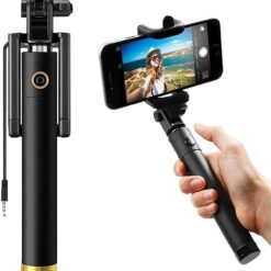 Selfie Stick with Aux Button