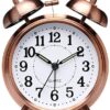 Vintage Twin Bell Table Top Copper Alarm Clock