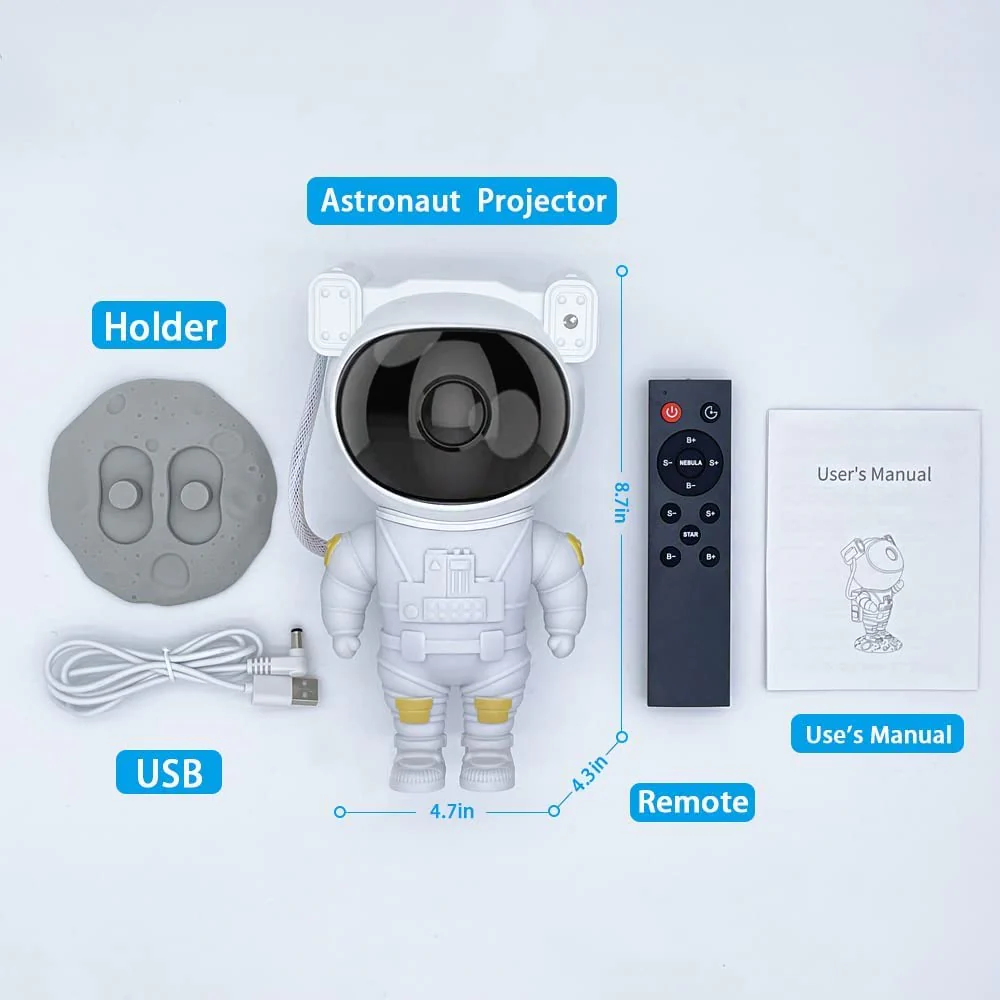 Astronaut Night Light Projector with Remote Control 2