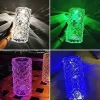 Crystal Diamond Rose Table Lamp