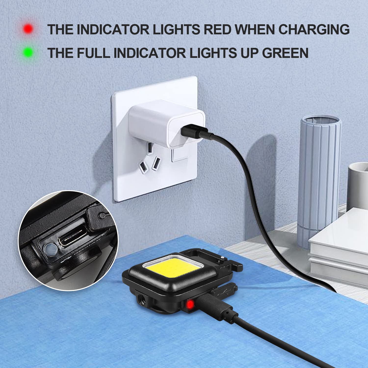 COB Rechargeable Keychain Light 5