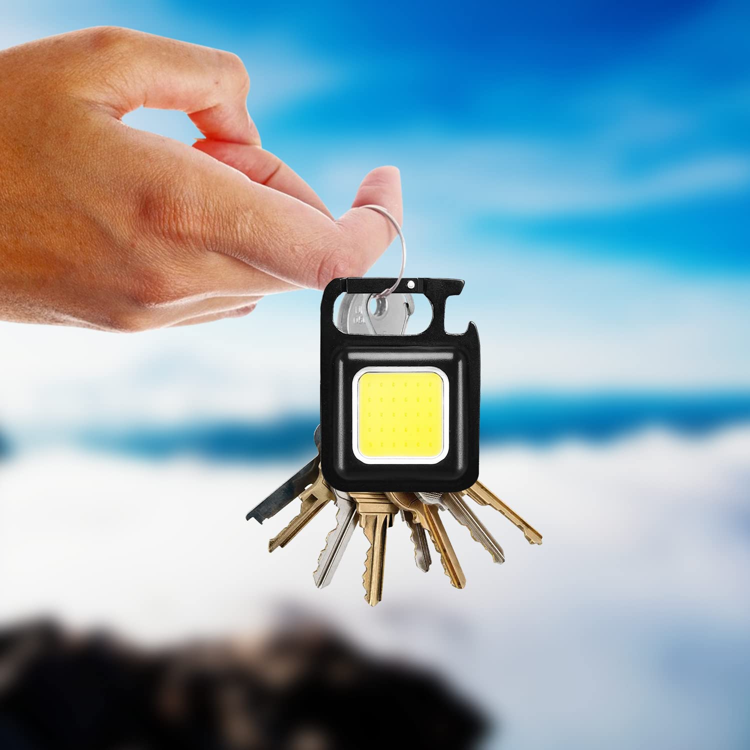 COB Rechargeable Keychain Light 7
